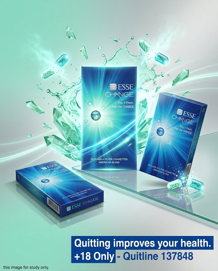 Esse Change Cigarettes (10 packets x 20s), Buy Online Cheap, Dual Capsule Menthol Slim Design, Fast Delivery to Your Door