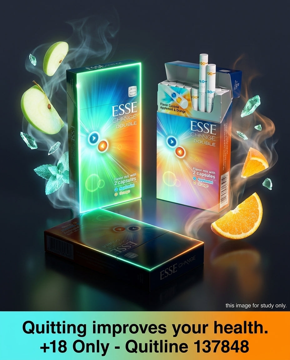 Esse Change Double Apple Mint Orange Cigarettes (10 Packs x 20s), Slim Capsule Flavour Control, Cheap Price Online & Fast Delivery Australia