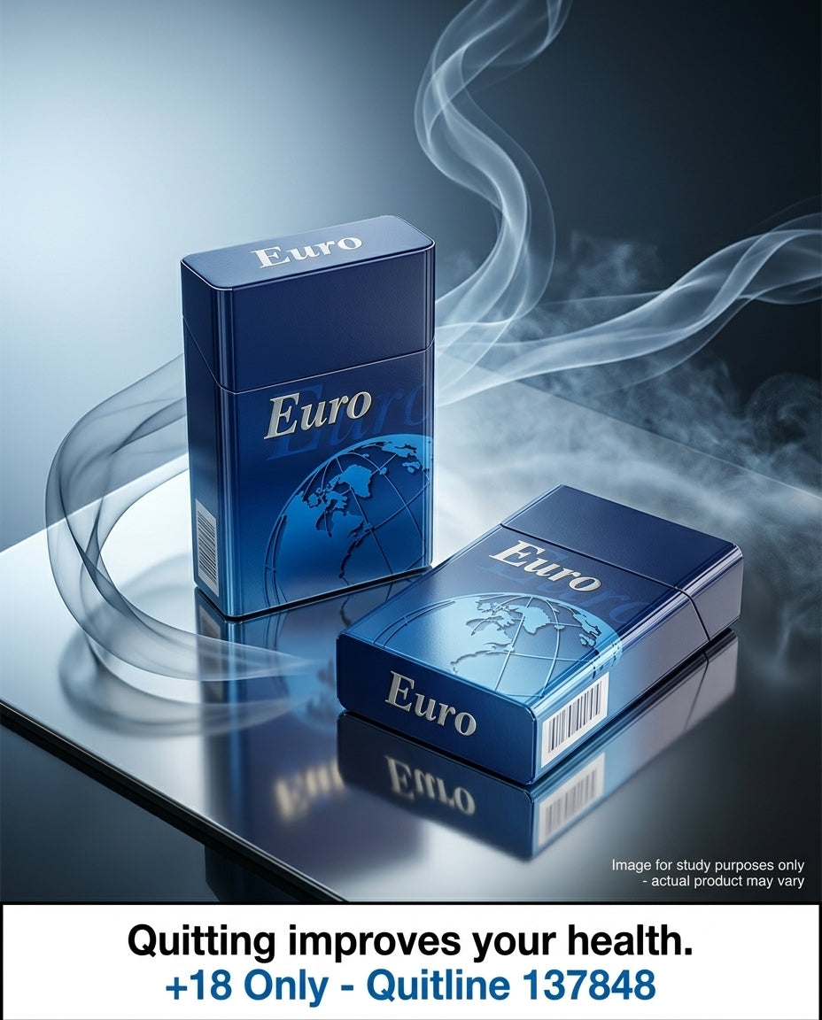 Euro Blue Cigarettes (10 Packs x 20s), Smooth Mild Tobacco Blend, Cheap Carton Price, Quick Delivery Across All States