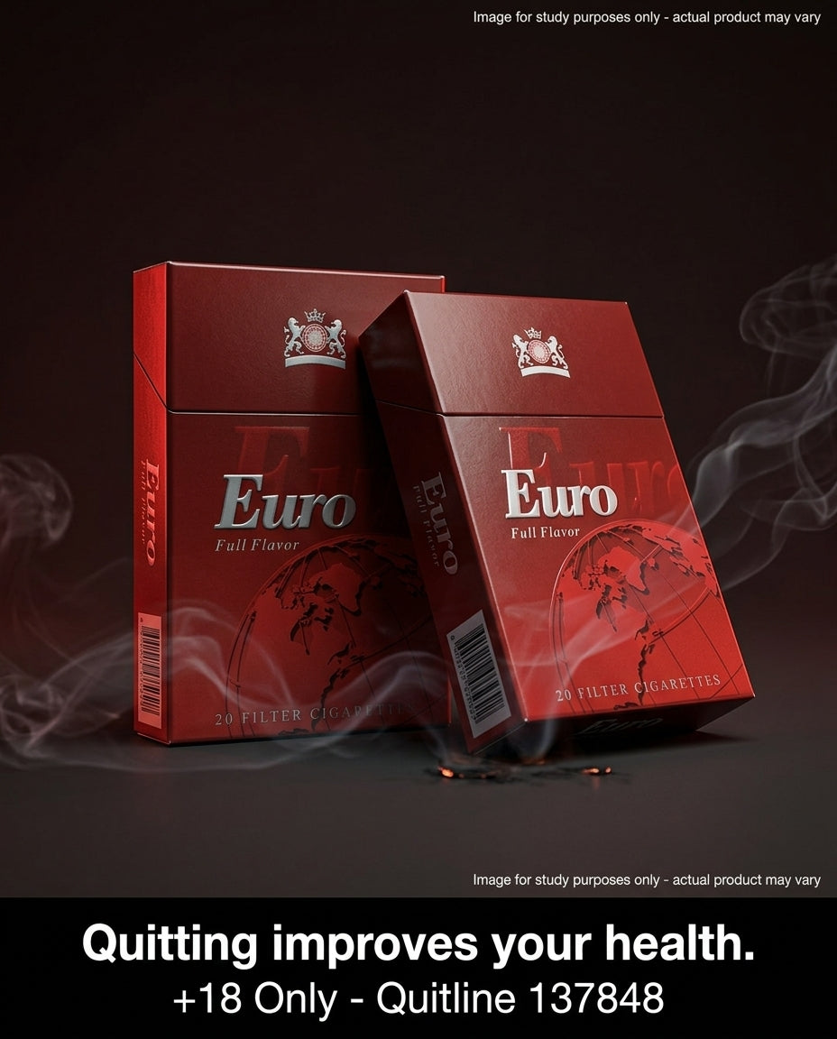 Euro Red Cigarettes (10 Packs x 20s), Full-Flavour Classic Strength, Cheap Carton Price, Fast Delivery nation-wide