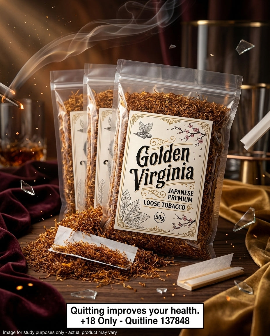 Golden Virginia Japanese 500g Premium Loose Tobacco, Fine-Cut Smooth Blend, Cheap Bulk Price, Nationwide Dispatch