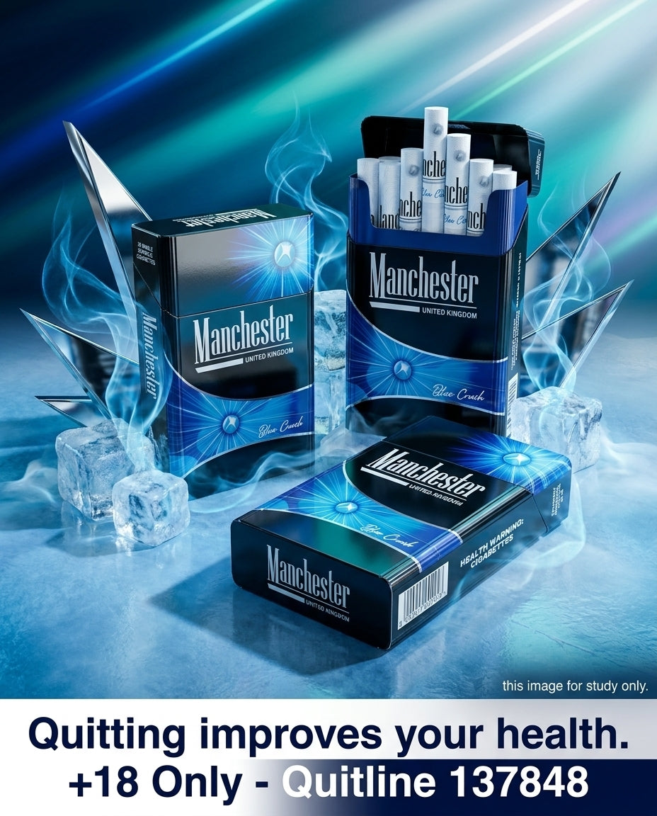 Manchester Blue Crush Cigarettes (10 Packs x 20s), Smooth Menthol Crush, Cheap Price Online & Fast Delivery Australia