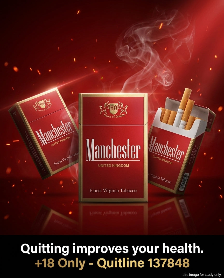Manchester Red Cigarettes (10 packets x 20s) | Full Strength Bold Classic Blend
