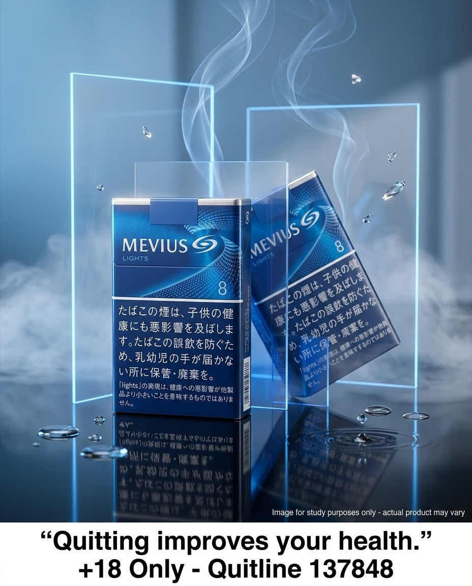Mevius Japanese Lights Blue 8 Cigarettes (10 Packs x 20s), Ultra Smooth Mild Tobacco, Cheap Carton Price, Fast Delivery Australia-wide