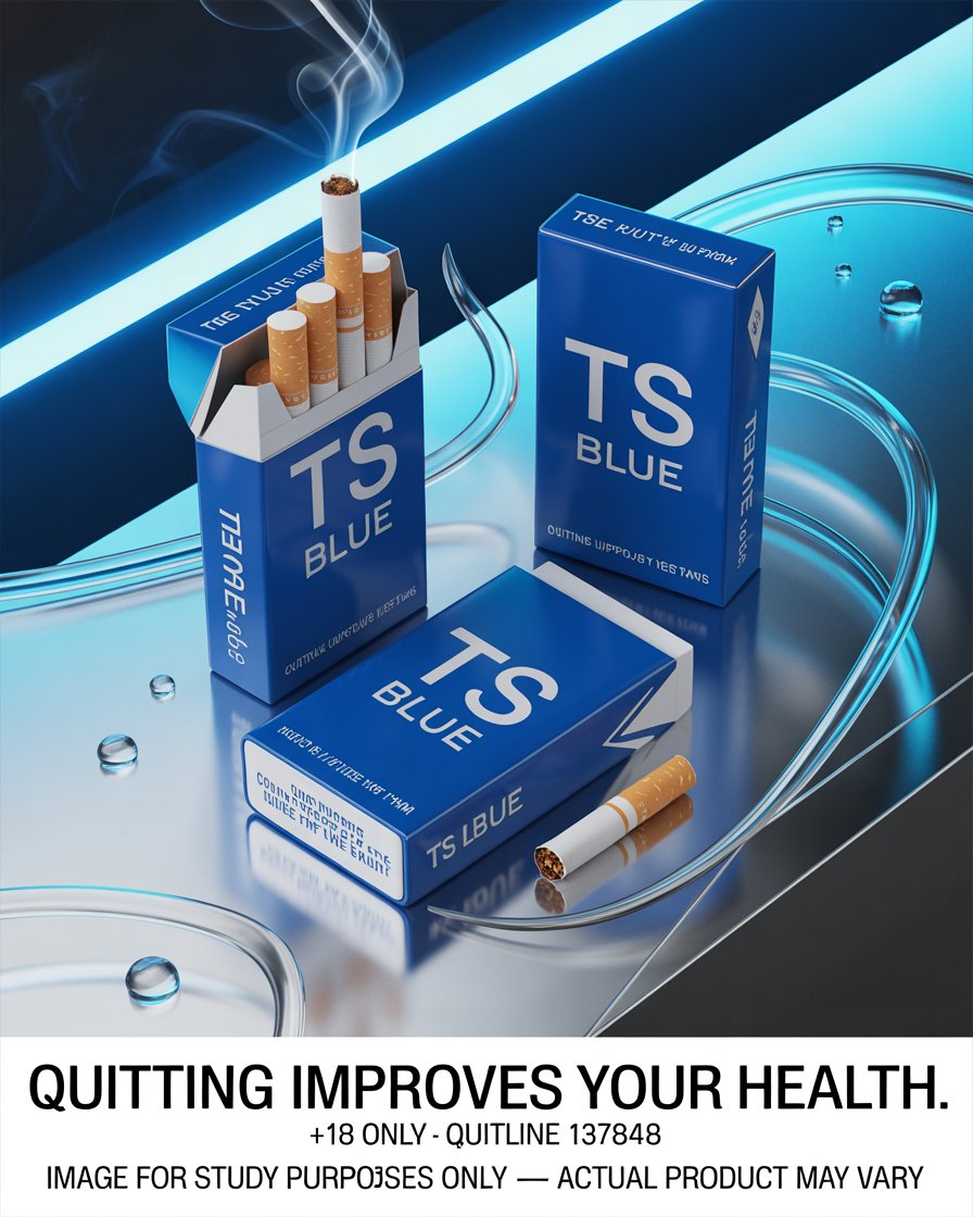 TS Blue Cigarettes (10 Packs x 20s), Smooth Balanced Tobacco Blend, Cheap Carton Price, Fast Delivery Australia-wide