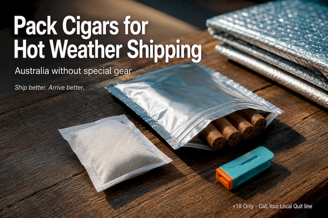 Anonymous cigar packing materials on shipping bench