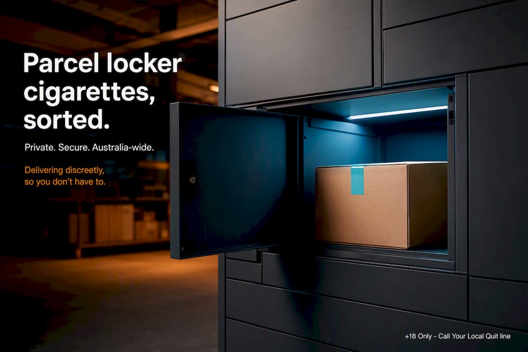 Discreet tobacco parcel at Australian locker