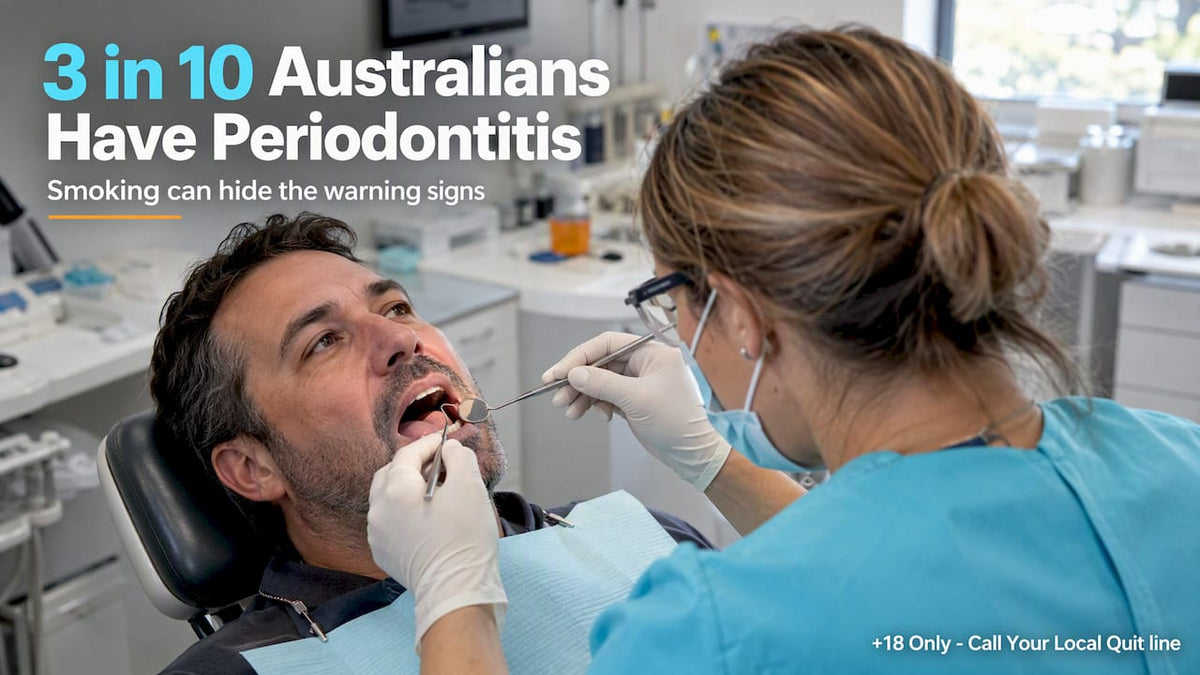 Dentist examining patient’s gums for periodontitis