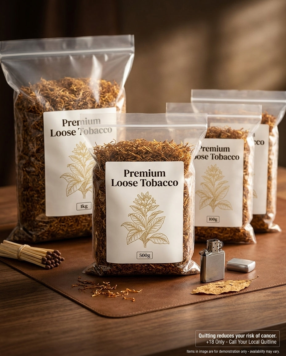 Buy Premium Loose Tobacco Online – Affordable 500g & 1kg Bulk Bags with Fast Nationwide Delivery
