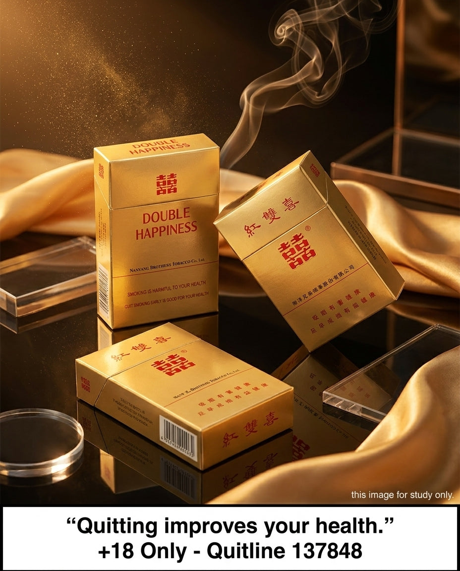 Double Happiness Gold Cigarettes (10 Packs x 20s), Smooth Mellow Classic Taste, Best Price Online Affordable Cartons, Delivered to Your Home