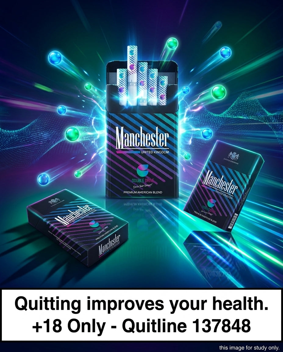 Manchester Double Drive Cigarettes (10 packets x 20s) | Dual Capsule Flavour Switch Blend
