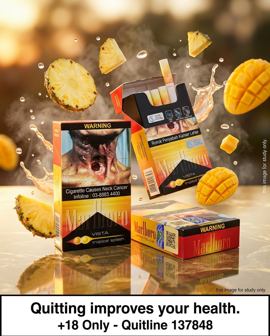 Marlboro Yellow Tropical Cigarettes (10 Packs x 20s), Exotic Capsule Flavour Burst, Cheap Carton Price, Fast Delivery Australia-wide