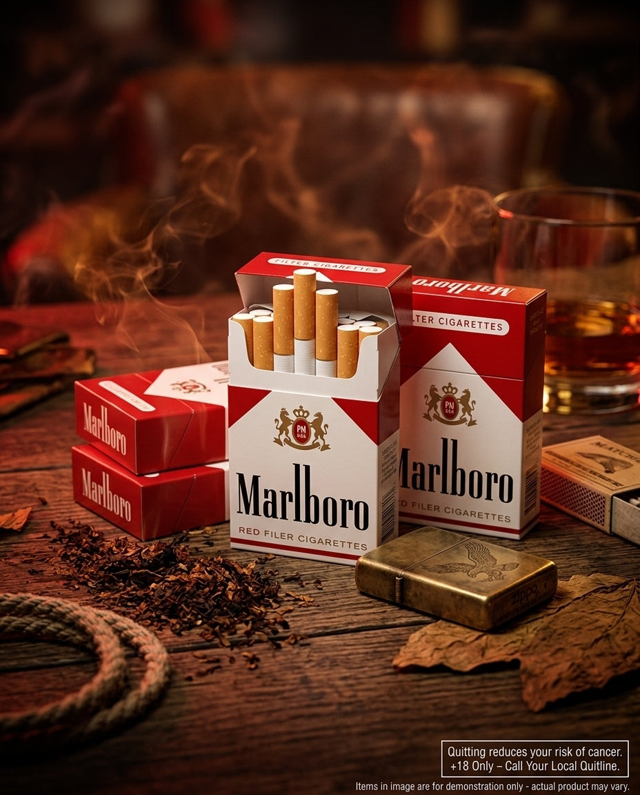 Marlboro Red USA Cigarettes (10 Packs x 20s), Bold American Tobacco Blend, Cheap Carton Price, Fast Nationwide Dispatch
